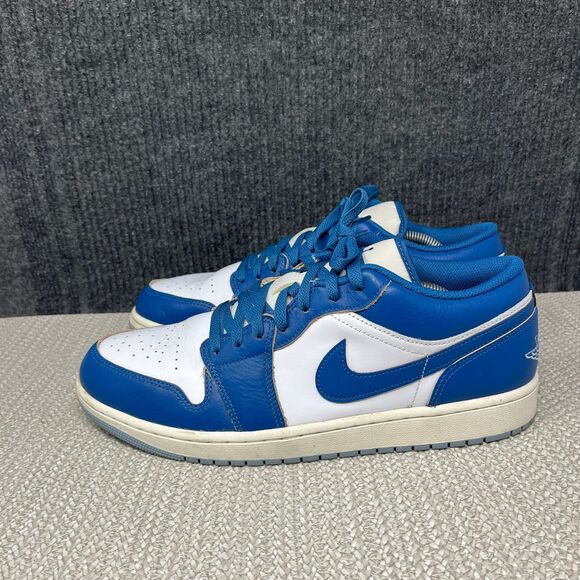 Nike Air Jordan 1 Low SE White Industrial Blue Shoes Mens 12 FN5214-141 main image 6